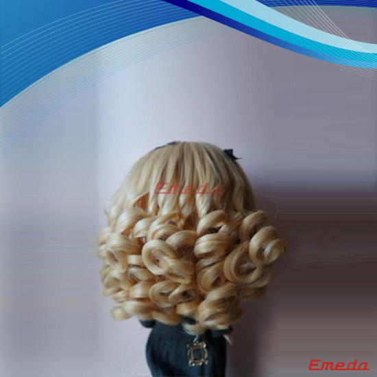 brown doll hair wig